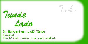 tunde lado business card